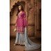 FUCHSIA PINK & POWDER BLUE INDIAN WEDDING PARTY SHARARA DRESS 